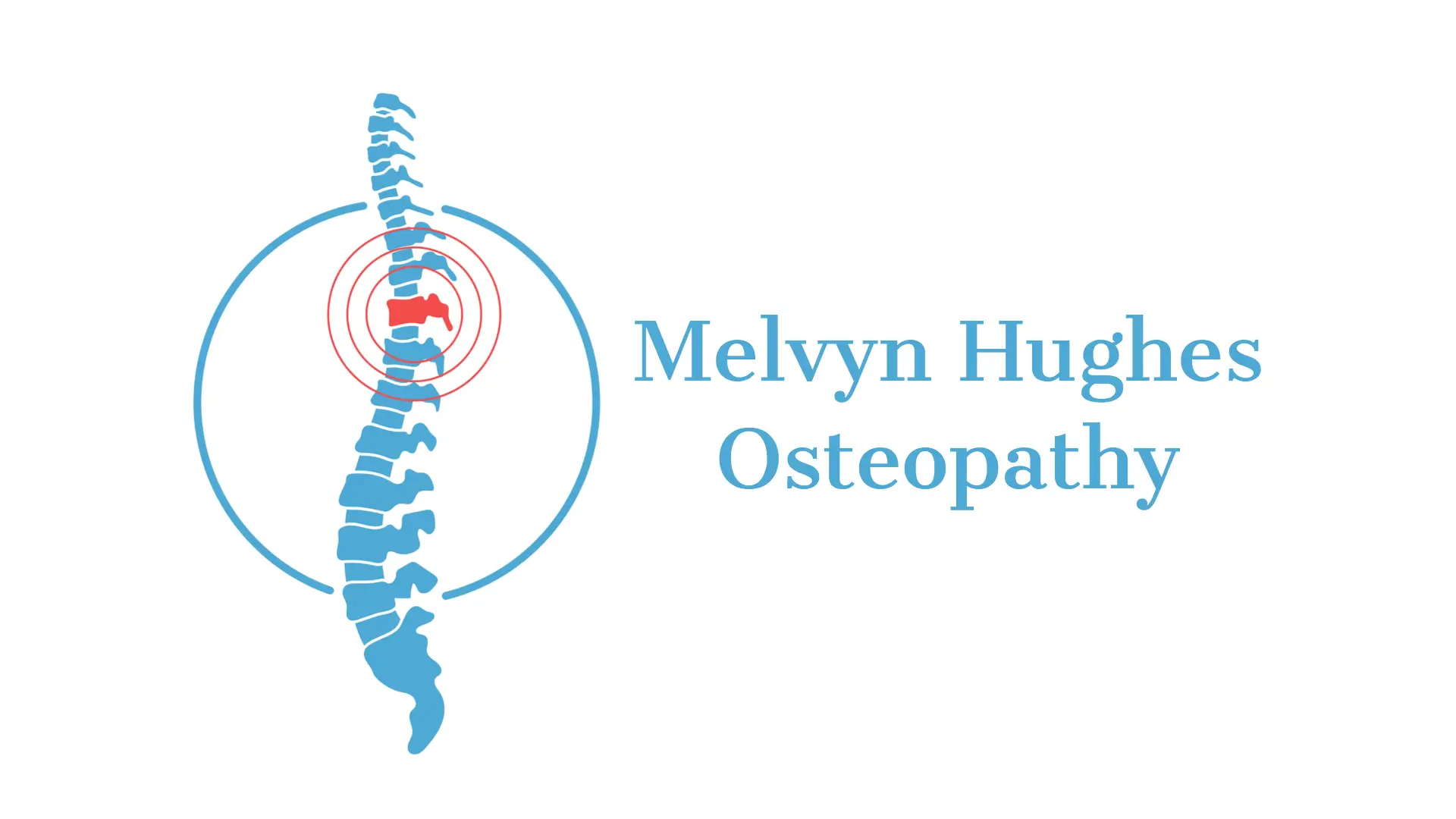 Melvyn Hughes Osteopathy business logo and company name.