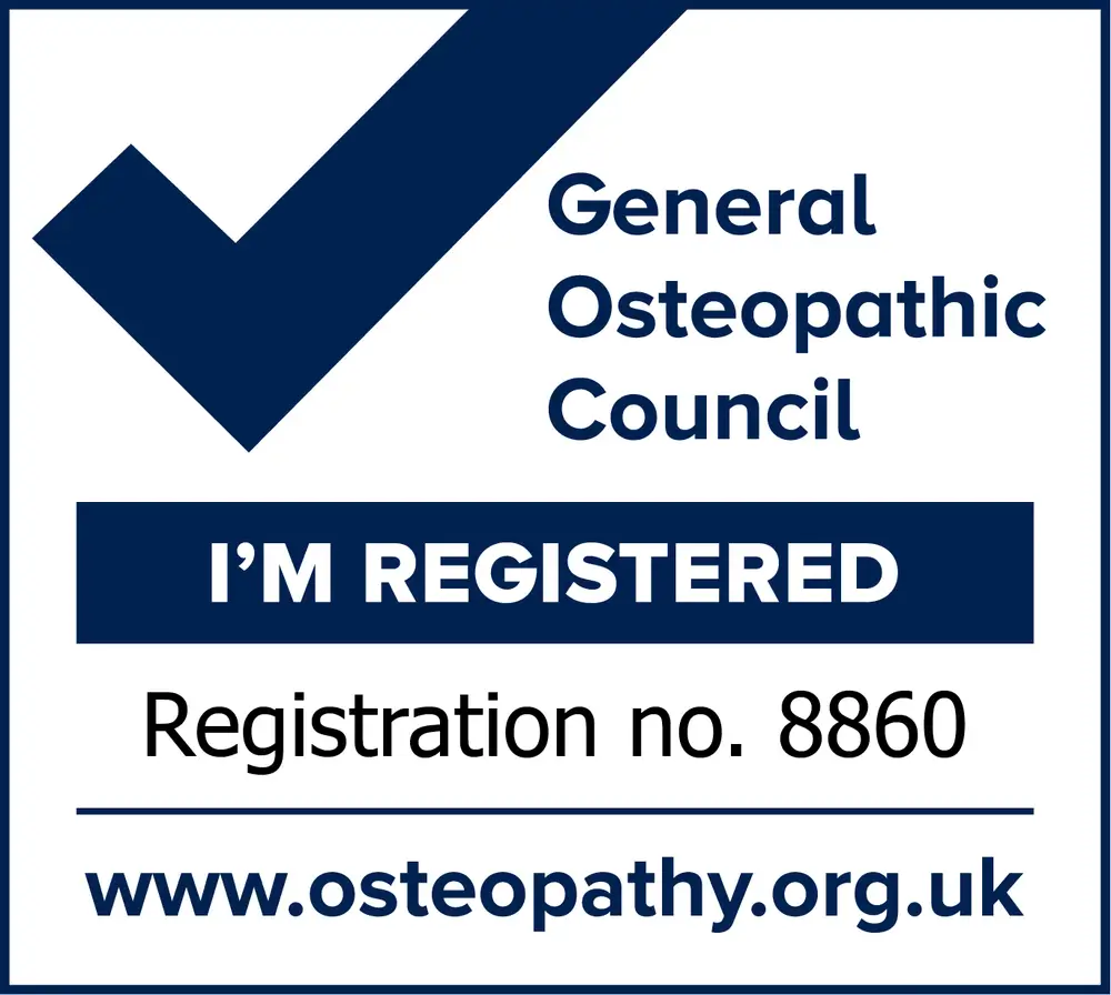Melvyn Hughes GOsC registration number, I'm registered official stamp.