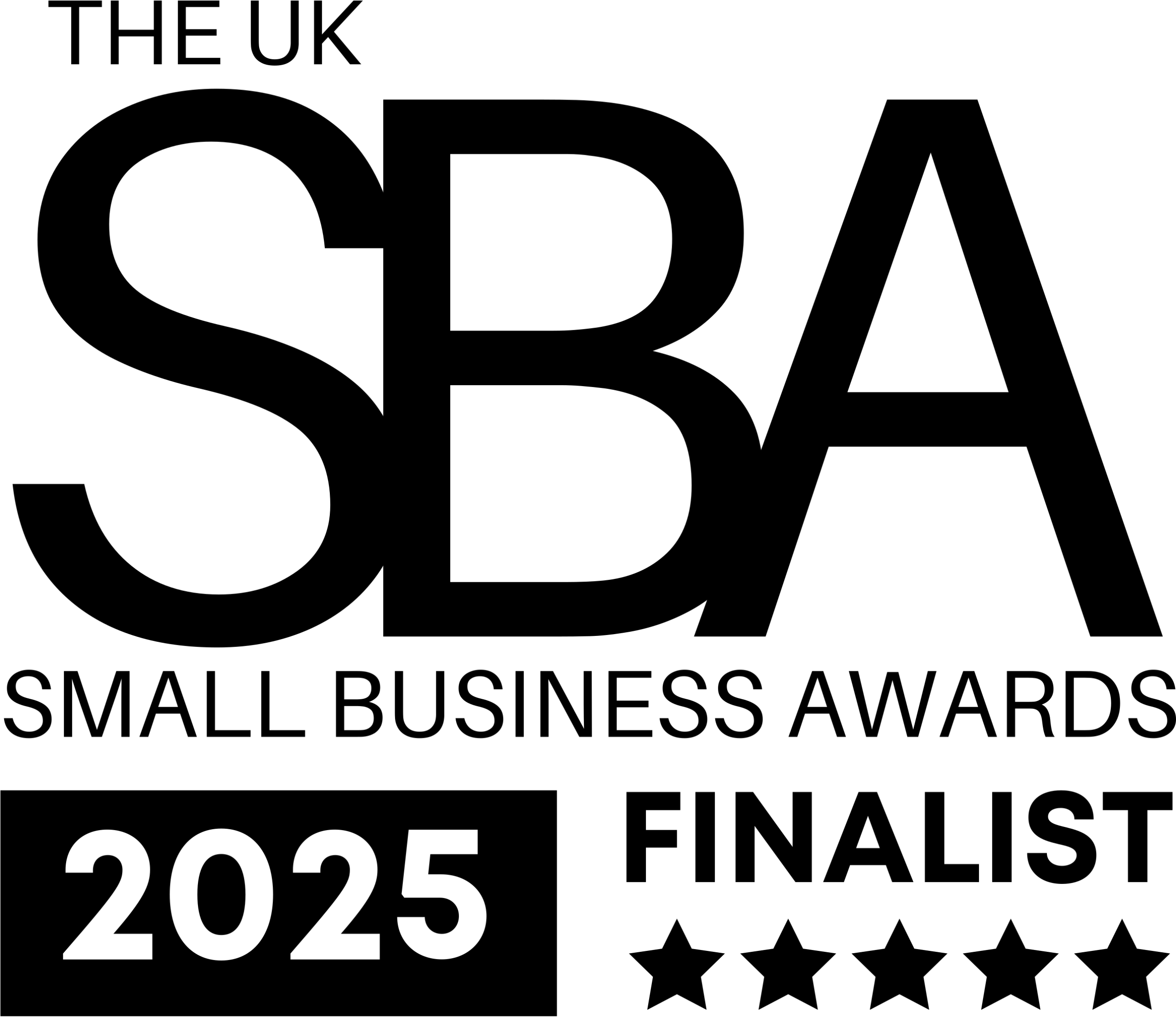 The UK Small Business Awards 2025 Finalist Badge